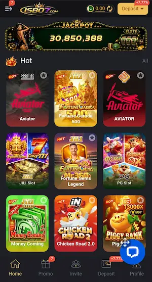 ISB07 Game latest version home screen