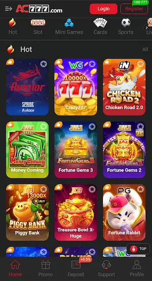 AC777 Game mobile gaming app Pakistan