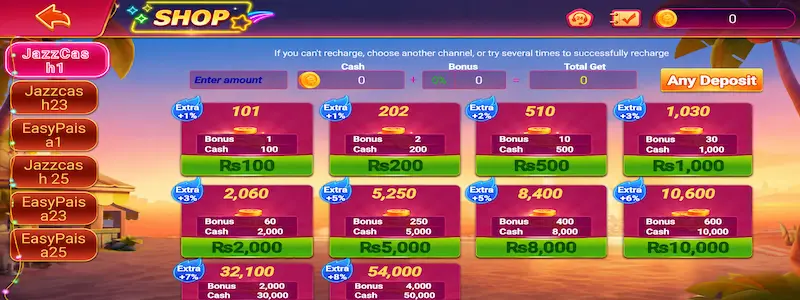 PKR888 Game  Jazzcash & Easypaisa