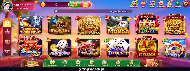 PKR888 Game Screen